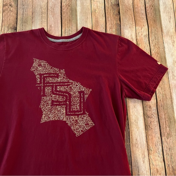 Nike FSU Seminoles mens short sleeve Crewneck graphic tee shirt | size XL - Picture 8 of 8